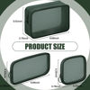 Picture of Weewooday 4 Pcs Mesh Makeup Bag Mesh Cosmetic Bag Travel Toiletry Bag Pouch with Zipper Mini Portable Makeup Cosmetic Travel Toiletry Purse Bag for Daily Accessories (Olive Green,Small, Large, Medium)