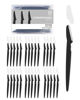 Picture of MoHern Dermaplaning Tool for Face, 30 Pcs Dermaplane Razor for Face, Multipurpose Face Razors for Women and Men, Black