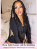 Picture of 100 Percent Human Braiding Hair For Boho Braids Human Hair Braiding Hair Full Deep Wave Bulk Human Hair For Braiding Wet Wavy 100g 2 Bundles No Weft Braiding Hair Human Hair Extensions YNiSew