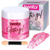 Picture of Teenitor Face Glitter, Pink Body Glitter Gel, Hair Glitter Gel, 80g/2.8oz Rave Glitter, Holographic Glitter for Face and Body