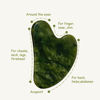 Picture of OXT Gua Sha, Premium Gua Sha Facial Tools, Guasha Tool for Face Upgraded, Guasha Natural Jade Stone (Dark Green)