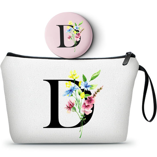 Picture of SEAMOON Women Gifts for Birthday,Unique Gifts for Women,Teenage Girl Gifts,Sister Gifts,Friends Gifts,Makeup Bag with Mirror,Birthday Gifts for Friends Female,Personalized Gifts,Christmas Gifts,D