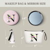 Picture of SEAMOON Bride to be Gifts,Sisters Gifts from Sister,Womens Gifts Unique,Gifts for Mom Birthday,Initial Gifts for Women,Monogram Gifts,Cosmetic Bag with Mirror,Personalized Gifts,Christmas Gifts,N