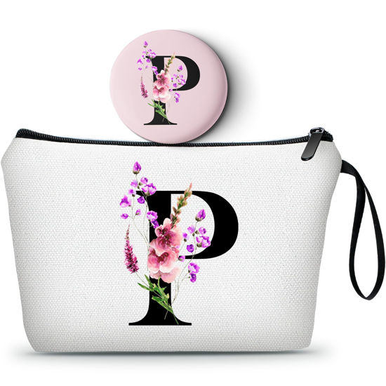 Picture of SEAMOON Gifts for Women Birthday Unique,Friend Gifts for Women,Mom Birthday Gift,Personalized Makeup Bag with Mirror,Bride Gifts,Gifts for Women,Christmas Gifts,P