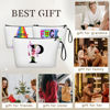 Picture of SEAMOON Gifts for Women Birthday Unique,Friend Gifts for Women,Mom Birthday Gift,Personalized Makeup Bag with Mirror,Bride Gifts,Gifts for Women,Christmas Gifts,P