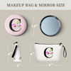 Picture of Gifts for Women Birthday Unique, Makeup Bag with Mirror, Maid of Honor Gifts, Small Cosmetic Bag, Sister Birthday Gifts from Sister, Gifts for Bride, Encouragement Gifts for Women,Christmas Gifts,C
