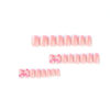 Picture of Valentines Day Press on Nails Medium Square Fake Nails with Heart Designs Glossy Glue on Nails Pink French Tip False Nails Nude Stick on Nails for Women 24Pcs