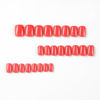 Picture of Square Fake Nails Short Press On Nails Red Nails Press Ons Acrylic False Nails With Artificial Glossy Designs Full Cover Glue On Nails Short Stick On Nails For Women Girls 24Pcs