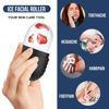 Picture of Ice Roller for Face and Eye, Reusable Silicone Ice Facial Roller Ice Holder, Face Ice Mold Skin Care, Ice Cube Roller for Shrink Pores Anti Wrinkle Reduce Puffiness, Black