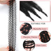 Picture of 12 Inch Pre-Separated Springy Afro Twist Hair 3 Packs Black Pre-Fluffy Natural Curls are Perfect for Marley Crochet Hair Suitable for Black Women (1B#, 12 Inch (Pack of 3))