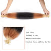 Picture of 18 Inch Pre-Separated Springy Afro Twist Hair 3 Packs Pre-Fluffy Natural Curls are Perfect for Marley Crochet Hair Suitable for Black Women (1b / 27/613, 18 Inch (Pack of 3))