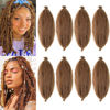Picture of 12 Inch Pre-Separated Springy Afro Twist Hair 8 Packs Black Pre-Fluffy Natural Curls are Perfect for Marley Crochet Hair Suitable for Black Women (30#, 12 Inch (Pack of 8))