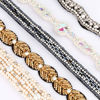 Picture of Teenitor 5pcs Rhinestone Beaded Headbands, No Slip Jeweled Head Wraps Women Girls Hair Headbands