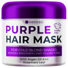 Picture of Purple Hair Mask - Deep Conditioner and Toner for Blonde, Brassy Hair - Hydrating Repair and After Bleach Treatment for Damaged and Dry Hair - Moisture Conditioning for Bleached Women and Men