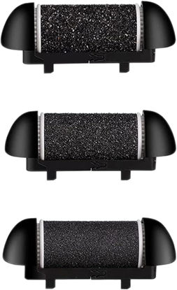 Picture of Extra Coarse 3 Refill Rollers for Electric Feet Callus Remover BK-506, Replacement Rollers Heads Foot Care Pedicure Tools 3 Pack- 1 Extra Coarse, 1 Regular Coarse, 1 Gentle Coarse Refill Rollers