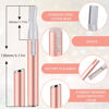 Picture of Chumia 2 Pcs Electric Eyebrow Trimmer Women Precision Face Razors Mini Shaver with Comb Christmas Women Gift Battery Operated Personal Epilator for Face Neck Fuzz Lips Leg(Gold, Light Pink)