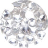 Picture of NCB 3000pcs Flatback Round Glass Nail Art Rhinestones Crystal for DIY Making Accessories Shoes, Clothes, Face Art, Bags, Manicure (Crystal, SS6 3000pcs)