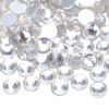 Picture of NCB 3000pcs Flatback Round Glass Nail Art Rhinestones Crystal for DIY Making Accessories Shoes, Clothes, Face Art, Bags, Manicure (Crystal, SS6 3000pcs)