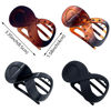 Picture of 4 Pcs French Concord Flat Hair Clips, 3.35 Inch Curved Hair Claw Alligator Hair Clips Volume Strong Hold Banana Barrettes Hair Clamps Jaw Clips for Women