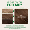 Picture of Naturigin Permanent Hair Dye, 5.0 Light Chocolate Brown, Ammonia and Paraben Free, up to 100% Gray Hair Coverage, Long Lasting, Vegan, Cruelty Free