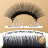 Picture of LASHVIEW D Curl 11mm Silk Mink Fake Eyelash Extensions 0.20 Thickness Natural Thick Lashes Semi-Permanent Individual Eyelashes Application for Professional Salon Use