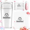Picture of Beetles Nail Stamp, 4Pcs French Tip Tool Easy Manicure Nail Stamper Single Head Soft Silicone Long & Short French Tip Stamp Tool with 2Pcs Nail Scraper Decorations Valentine's Day Gift for Women