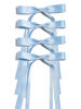 Picture of Ayesha Blue Hair Bows Clips Blue Ribbon Bows with Long Tail Blue Bows Barrettes Hair Accessories for Women Girls 4PCS