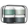 Picture of Kuangre Travel Containers for Toiletries, Silicone Cream Jars BPA Free, TSA Approved 2oz Travel Size Containers, Leak-proof Travel Essentials with Lid for Cosmetic Face Hand Body Cream (4 Pack)