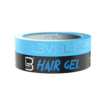 Picture of L3 Hair Gel - Super Strong Hold - Flake Free - Long Lasting Shine - For Men and Women - Level Three Gel