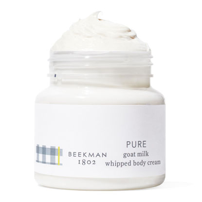 Picture of Beekman 1802 Whipped Body Butter Cream with Goat Milk - Deeply Moisturizes, Softens Skin - Natural & Gentle for All Skin Types - Non-Greasy, Cruelty-Free, 8 oz