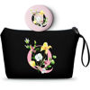 Picture of SEAMOON Personalized Makeup Bag,Gifts for Moms Birthday,Bridesmaid Gifts,Custom Makeup Bag with Mirror,Gifts for Woman Unique,Sister Gifts,Mothers day Gifts,Personalized Gifts,Christmas Gifts,Q