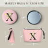 Picture of Women Gifts for Birthday,Unique Gifts for Women,Teen Gifts,Sister Gifts,Mother Gifts from Daughter,Cosmetic Bag with Mirror,Birthday Gifts for Friends Female,Personalized Gifts,Christmas Gifts,X