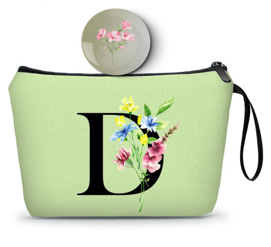Picture of SEAMOON Women Gifts for Birthday,Unique Gifts for Women,Teenage Girl Gifts,Sister Gifts,Friends Gifts,Makeup Bag with Mirror,Birthday Gifts for Friends Female,Personalized Gifts,D