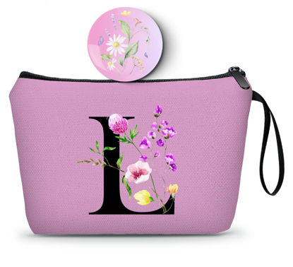Picture of SEAMOON Women Gifts for Birthday,Womens Birthday Gifts,Teenage Girl Gifts,Sister Gifts,Friends Gifts,Makeup Bag,Bridesmaid Gifts,Make Up Bags with Mirror,L