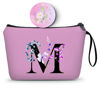 Picture of SEAMOON Women Gifts for Birthday, Makeup Bag, Maid of Honor Gifts, Gifts for Bride,bridesmaid, Sister Gifts, Friend Birthday Gifts for Women, Womens Birthday Gifts, Cosmetic Bag with Mirror,M