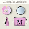 Picture of SEAMOON Women Gifts for Birthday, Makeup Bag, Maid of Honor Gifts, Gifts for Bride,bridesmaid, Sister Gifts, Friend Birthday Gifts for Women, Womens Birthday Gifts, Cosmetic Bag with Mirror,M