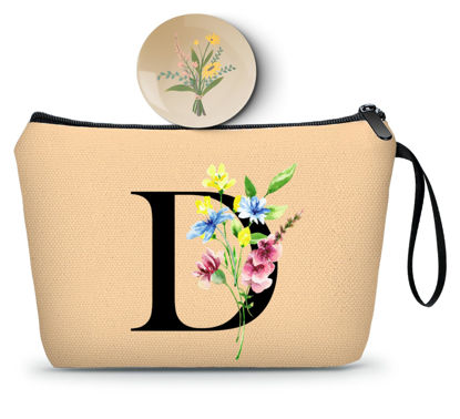 Picture of SEAMOON Women Gifts for Birthday,Unique Gifts for Women,Teenage Girl Gifts,Sister Gifts,Friends Gifts,Makeup Bag with Mirror,Birthday Gifts for Friends Female,Personalized Gifts,D