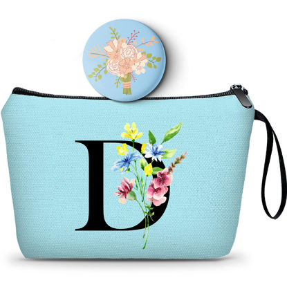 Picture of SEAMOON Women Gifts for Birthday,Unique Gifts for Women,Teenage Girl Gifts,Sister Gifts,Friends Gifts,Makeup Bag with Mirror,Birthday Gifts for Friends Female,Personalized Gifts,Christmas Gifts,D