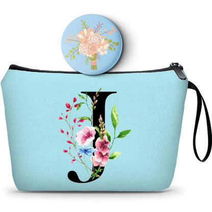 Picture of SEAMOON Birthday Gifts for Women Friendship,Womens Birthday Gifts, Makeup Bag Travel wth Mirror,Bridesmaid Proposal Gifts, Coolest Gifts for Women, Small Gifts for Women,Christmas Gifts,J