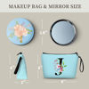 Picture of SEAMOON Birthday Gifts for Women Friendship,Womens Birthday Gifts, Makeup Bag Travel wth Mirror,Bridesmaid Proposal Gifts, Coolest Gifts for Women, Small Gifts for Women,Christmas Gifts,J