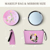 Picture of SEAMOON Personalized Makeup Bag,Gifts for Moms Birthday,Bridesmaid Gifts,Custom Makeup Bag with Mirror,Gifts for Woman Unique,Sister Gifts,Mothers day Gifts,Personalized Gifts,Q