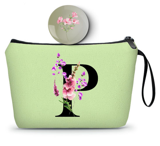 Picture of SEAMOON Gifts for Women Birthday Unique,Friend Gifts for Women,Mom Birthday Gift,Personalized Makeup Bag with Mirror,Bride Gifts,Gifts for Women,P