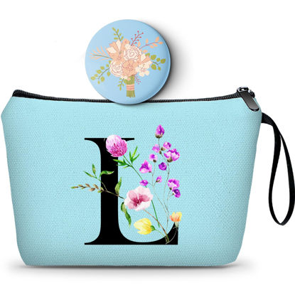 Picture of SEAMOON Women Gifts for Birthday,Womens Birthday Gifts,Teenage Girl Gifts,Sister Gifts,Friends Gifts,Makeup Bag,Bridesmaid Gifts,Make Up Bags with Mirror,Christmas Gifts,L
