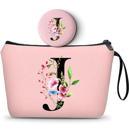 Picture of SEAMOON Birthday Gifts for Women Friendship,Womens Birthday Gifts, Makeup Bag Travel wth Mirror,Bridesmaid Proposal Gifts, Coolest Gifts for Women, Small Gifts for Women,Christmas Gifts,J