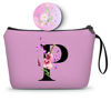 Picture of SEAMOON Gifts for Women Birthday Unique,Friend Gifts for Women,Mom Birthday Gift,Personalized Makeup Bag with Mirror,Bride Gifts,Gifts for Women,P