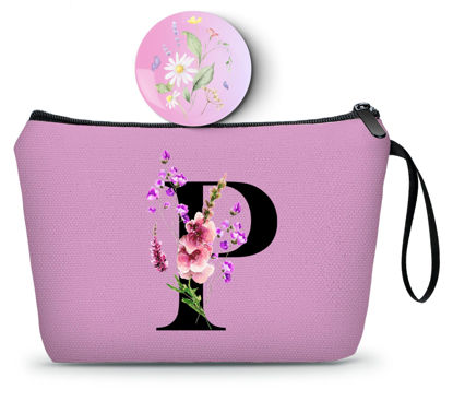 Picture of SEAMOON Gifts for Women Birthday Unique,Friend Gifts for Women,Mom Birthday Gift,Personalized Makeup Bag with Mirror,Bride Gifts,Gifts for Women,P