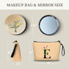 Picture of SEAMOON Gifts for Women Birthday Unique,Makeup Bag,Maid of Honor Gifts,Friendship Gifts for Women,Sister Birthday Gifts from Sister,Bridesmaid Bride Cosmetic bag with Mirror,E