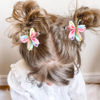 Picture of Oaoleer Butterfly Hair Clips, 10PCS Mini Satin Hair Bow Colorful Barrettes for Baby Girls Women Halloween Cosplaying Party Decor (2")