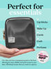 Picture of Embla Clear Cosmetic Bag Makeup Bag, Clear Zipper Pouch Cosmetics Bags Cute Womens Make Up Pouches, Clear Toiletry Travel Bag Tote, Preppy Purse Cosmetic Organizer Mini Makeup Bags, Black Mini