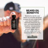 Picture of Live Bearded Beard Oil, 1 fl oz - Premium All-Natural Jojoba - Made in the USA - Hair and Skin Care for Men with Dry, Flaky Patches | 1880 Scent - Bourbon, Bitters, Citrus